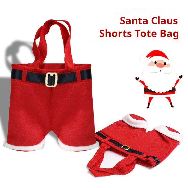 Christmas Pants Gift Bag: Candy, Tote, and Wine Bottle Cover