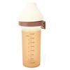 240ml Flip Top Baby Bottle Wide Neck Baby Milk Bottle Drop Proof Silicone Cup for 3-6 Month Infant