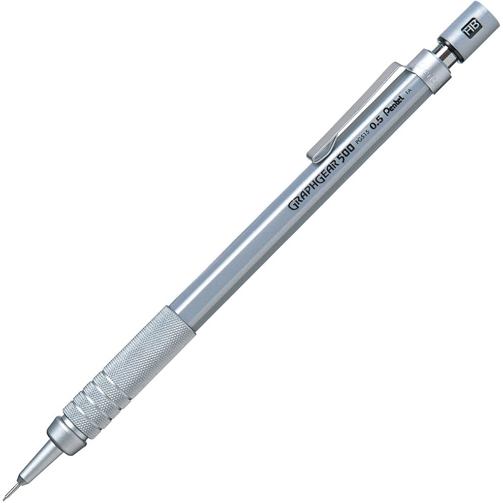 Механический карандаш Pentel Graph Gear 500 0,5 мм PG515 Серебристый