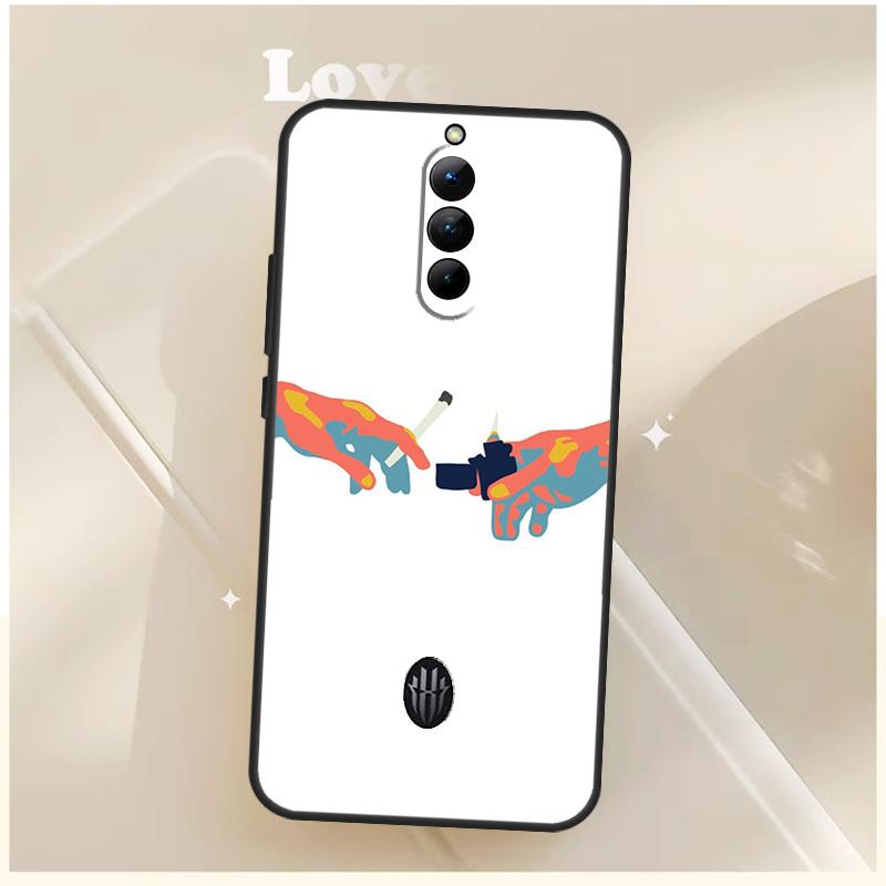 Grime Michelangelo Creation Adam Case For ZTE Nubia Red Magic 10S 9S 8S 8 9 10 11 Pro Plus 6 7 7S 6S For RedMagic 10 Air Cover