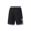 Li Ning Anti-Five Series Versatile Brand Logo Printed Breathable Casual Shorts Men Shorts Black Off-White AAPT069-1