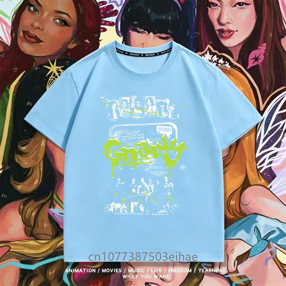Fashion Katseye Portrait Print T Shirt Unisex Short Sleeve Boys Girls Megan Daniella Manon Lara Sofia Yunchae Kpop Street