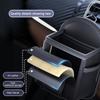 SEAMETAL Автомобильный подвесной органайзер на воздуховод для хранения мобильного телефона, ключей, кожаный кошелек для монет, автомобильный кошелек