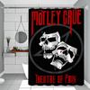 Популярная группа M-Motley Crues Простая шторка для душа Шторка для душа для ванной Легко чистить и стирать Полиэстер Водонепроницаемая Непрозрачная