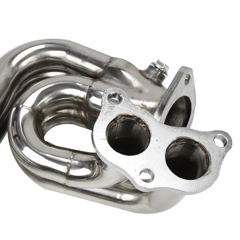 STAINLESS EXHAUST MANIFOLD 2-PIECES HEADER FOR 08-17 Subaru IMPREZA WRX/STI G3/G4 EJ25