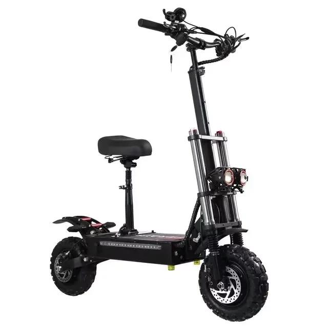 TOURSOR E5B Adult Electric Scooter 6000W Dual Motor 60V 40AH Off-road Tires Electric Scooter for City and Off-road Adventures