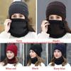 Warm Thermal Soft Neck Scarf Cap Beanie Hat Scarf Knitted Hat Balaclava