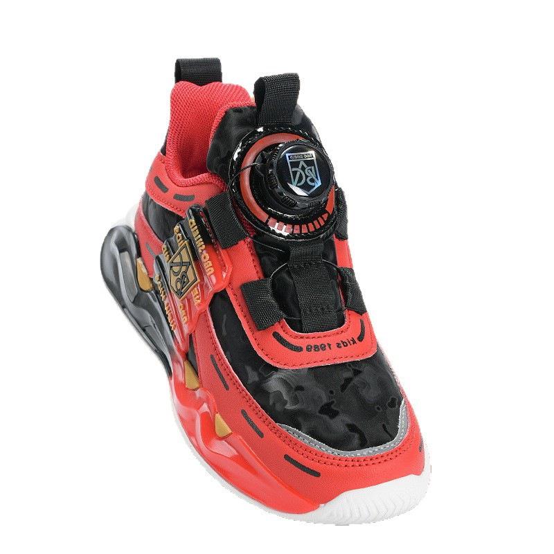 Мальчиковые Красные Зимние Спортивные Ботинки на Флисовой Подкладке для Нового Года