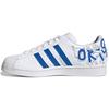 Originals Superstar Leather Comfortable Casual Durable Low-Top Sneakers Unisex Sneakers White Blue GW5784