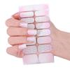 French Tip Gels Nail Strips Glittering Gels Nail Sticker Lovely Nail Polish Strips Gels Nail Wrap Nail Art Sticker