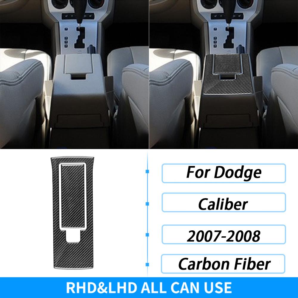 For Dodge Caliber 2007 2008 Carbon Fiber Inner Door Handle Panel Decorative Cover Car Interior Decoration Accessories Sticker