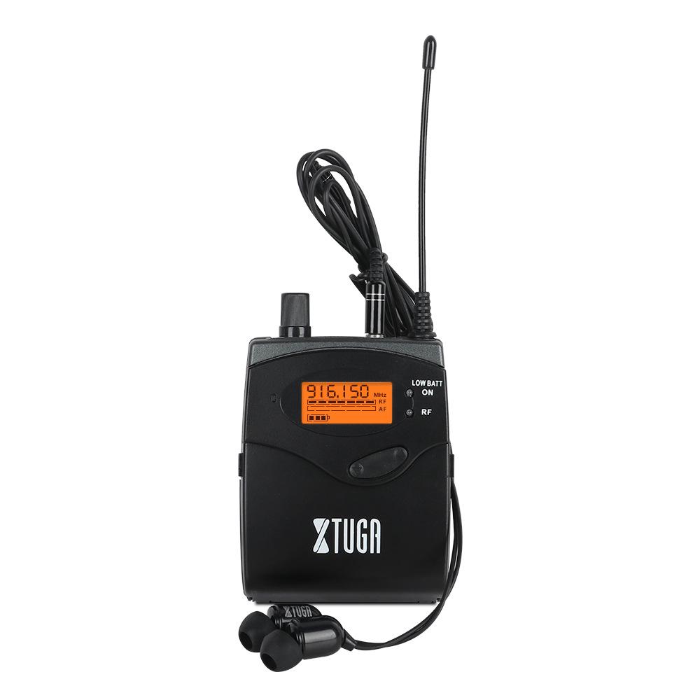 XTUGA RW2080 UHF Двухканальная беспроводная система внутриканального мониторинга с рэковым передатчиком 2U для сцены и записи