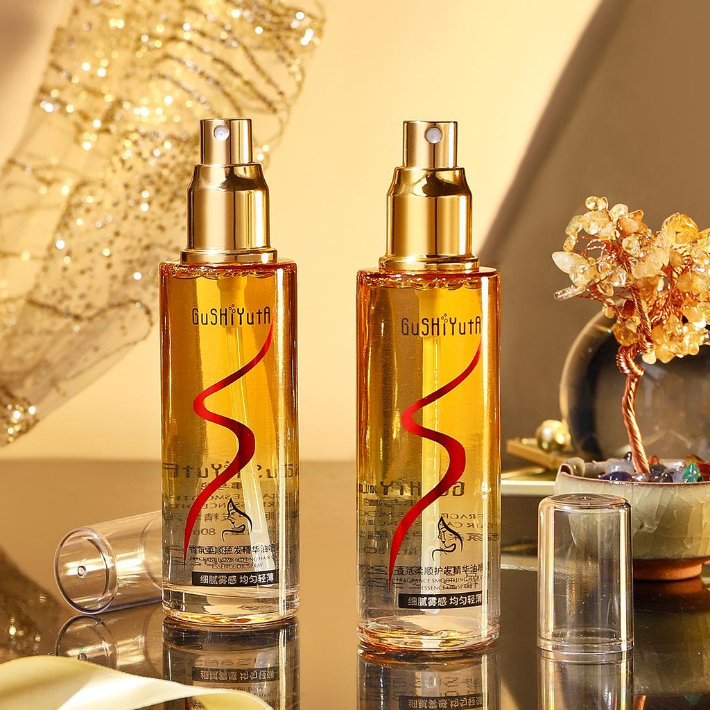 Ароматизированная эссенция для разглаживания волос, спрей Frizz Control, усилитель блеска, мягкое, блестящее средство для волос 80 мл