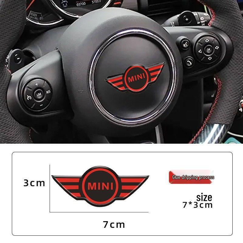 Наклейка для кастомизации логотипа на рулевом колесе BMW MINI Cooper