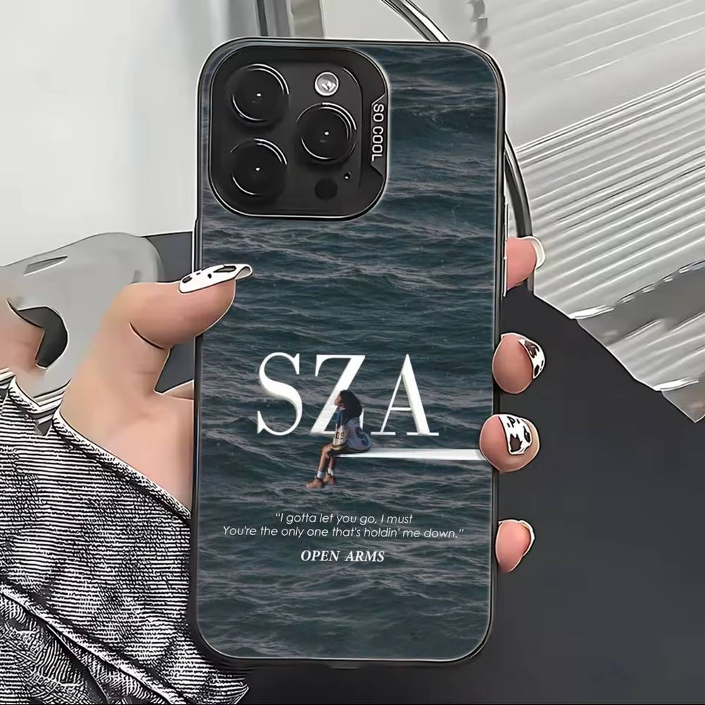 Fashion Singer For S-SZA Phone Case For iPhone 17,16,15,14,13,12,11 Plus,Pro Max,XS,Colorful Silver Black Cover