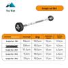 Yuwan Fixed Integrated Rubber Coated Barbell