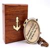 Second Star J. M. Barrie, Peter Pan Engraved Brass Replica of Compass Wooden  Case  Nautical Décor Gift Maritime Instrument