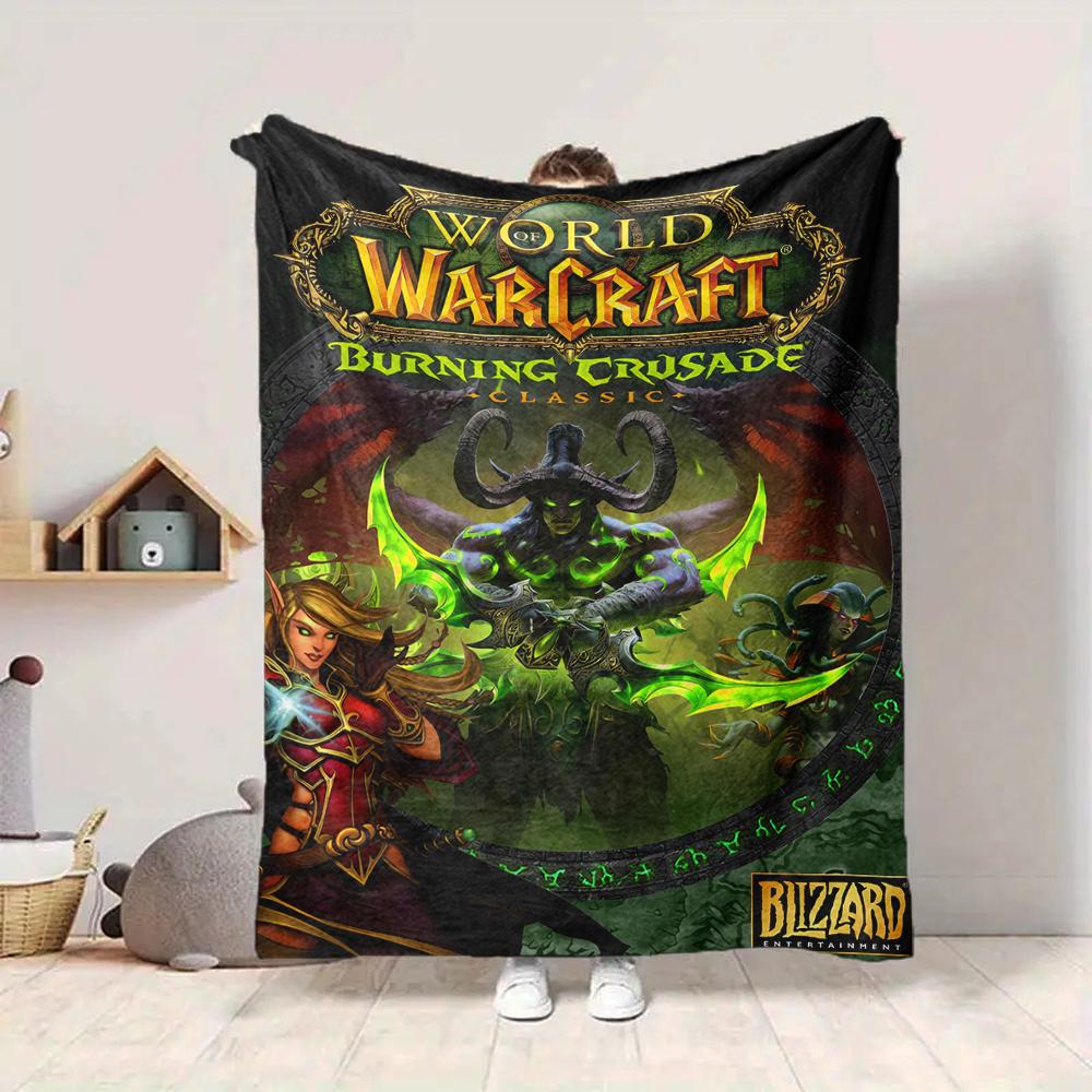 1Pc World Warcraft Crusade Classic Blanket Soft And Comfortable Casual Warm Camping Travel Christmas Halloween Xmas Gift M924618