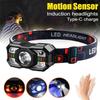 800mAh Adjustable LED Flashlight Headlamp Rechargeable Super Bright Head Torch Camping Fishing Cycling Hiking Motion Sensor Headlights