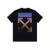 Off-White Ss26 Американский уличный стиль Градиентный дизайн со стрелами Модная легкая роскошь Трендовая универсальная футболка с коротким рукавом Унисекс Топы OFFTEGLOG325Q