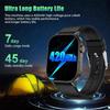 SACOSDING New Smartwatch GPS Position Waterproof Smartwatch Men Compass Outdoor Sports Buletooth Call Watch 2.01 Inch HD Screen