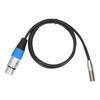 3Pin Audio Cable Mini Male to XLR Female Zinc Alloy Housing Copper Shell Line Supplies1Meter