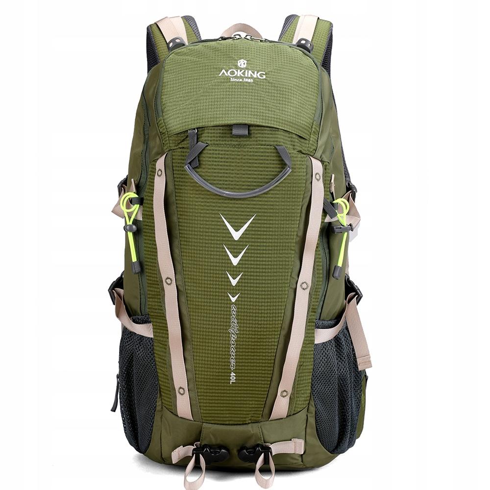 AOKING Adventure 43l travel backpack, divisible compartment, for airplanes, green
