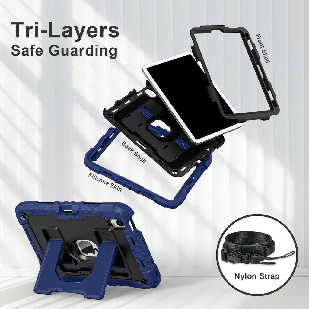 Tablet Protective Case C5 Models Are Suitable for iPad Mini6 ()/Mini7 ()/With Pen Slot Bracket 10 Colors Available