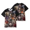 Fashion Women Men's T-shirts Cartoon GACHIAKUTA Shirt Printed O-Neck Oversized Short Sleeves Fashion Mens Clothing Streetwear