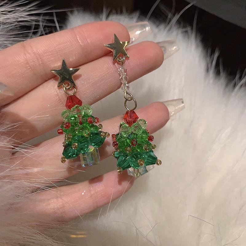 Титановое ожерелье «Рождественская елка»: Элегантная длинная цепочка-свитер для женщин - Уникальный нишевый дизайн