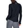 Under Armour Стойка воротник повседневный бег спортивный длинный рукав толстовка женская топы черный 1326512-001