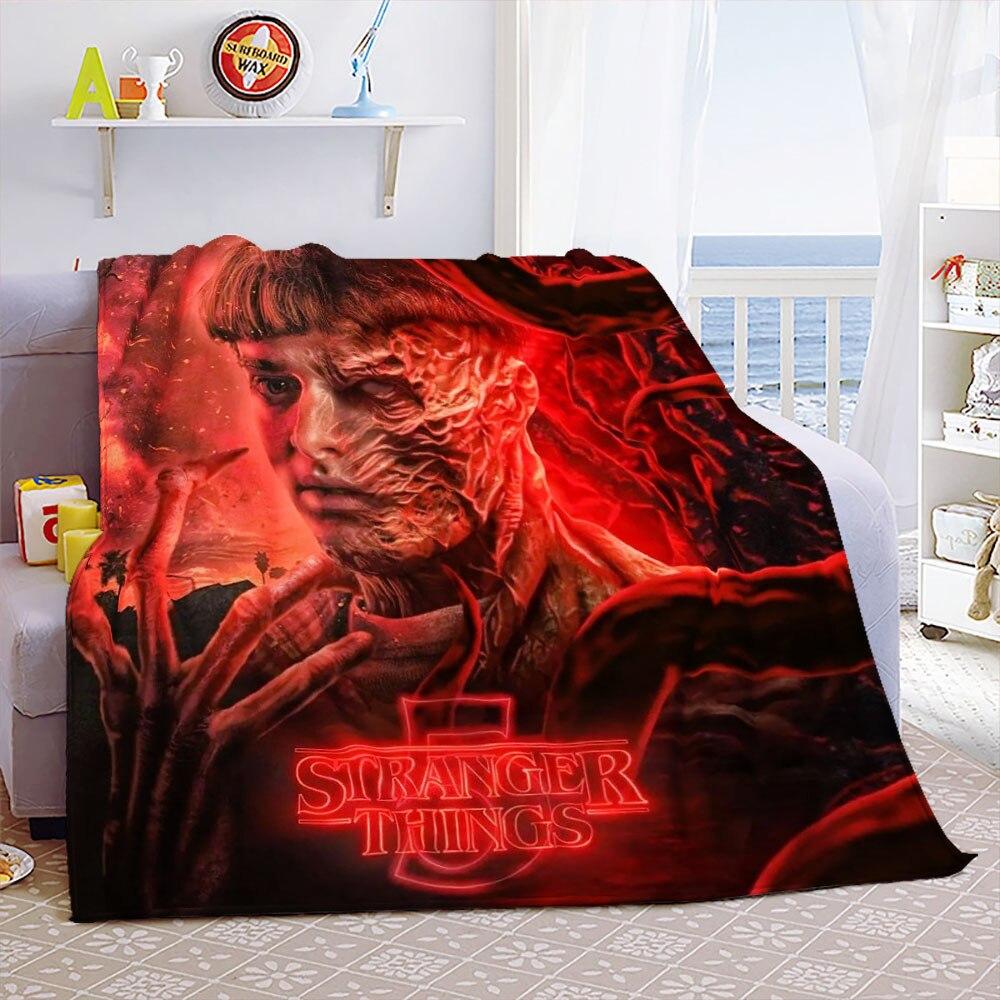 Портативные теплые пледы Eddie Munson Stranger Things для постельных принадлежностей для путешествий