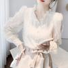 Long-sleeved Shirt New Temperament Versatile Niche Top Women's Lace Sweet Shirt