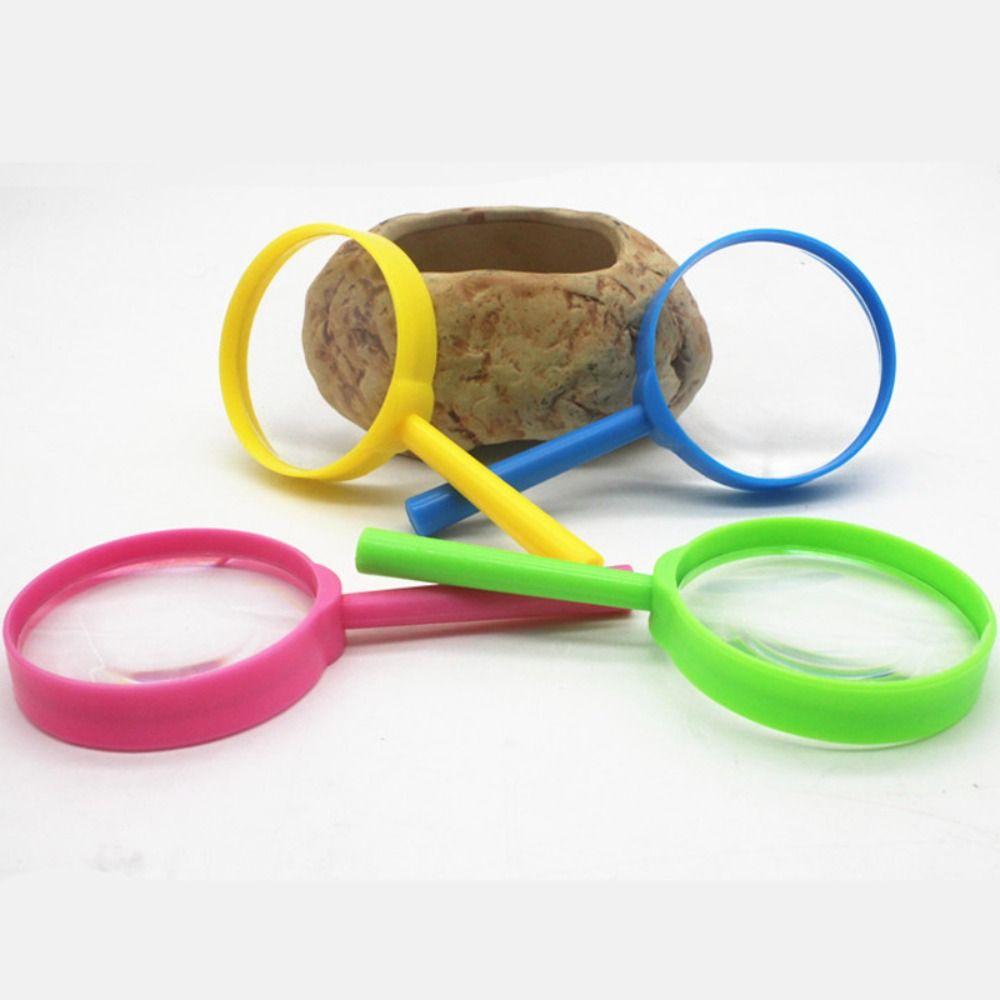 Reading Loupe Reading Magnifiers Magnifying Glass 3x Hand-Held Magnifiers Exploration Learning Toys