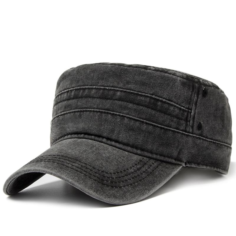 Винтажная мужская военная кепка весна-лето модные армейские плоские шляпы для мужчин повседневные стираные хлопковые солнцезащитные бейсболки