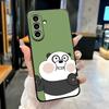 Забавный чехол для телефона с P-Пандой для Samsung A25 A13 A33 5G A54 A36 A35 A56 A52 A14 Ударопрочный мягкий чехол