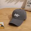 Цвет Простая Однотонная Бейсболка С Дизайном Вышивки Буквами Для Повседневной Носки