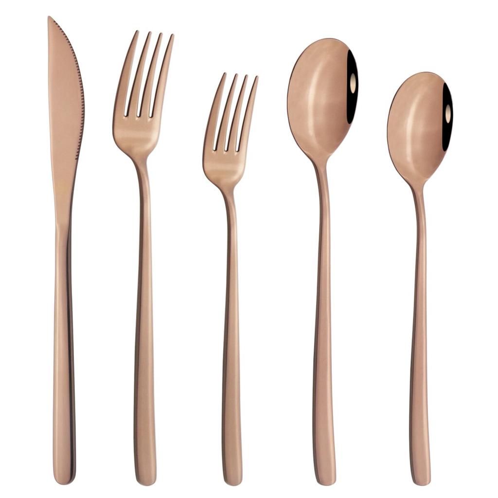 5/10/20 Pcs Colorful Dinnerware Cutlery Set 304 Stainless Steel Flatware Set Mirror Knife Fork Spoon Tableware Set Kitchen Silverware