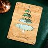 Wooden Crafts German Blessings Engraved Money Tree Board Double-Sided Traditional Wooden Holiday Gift
