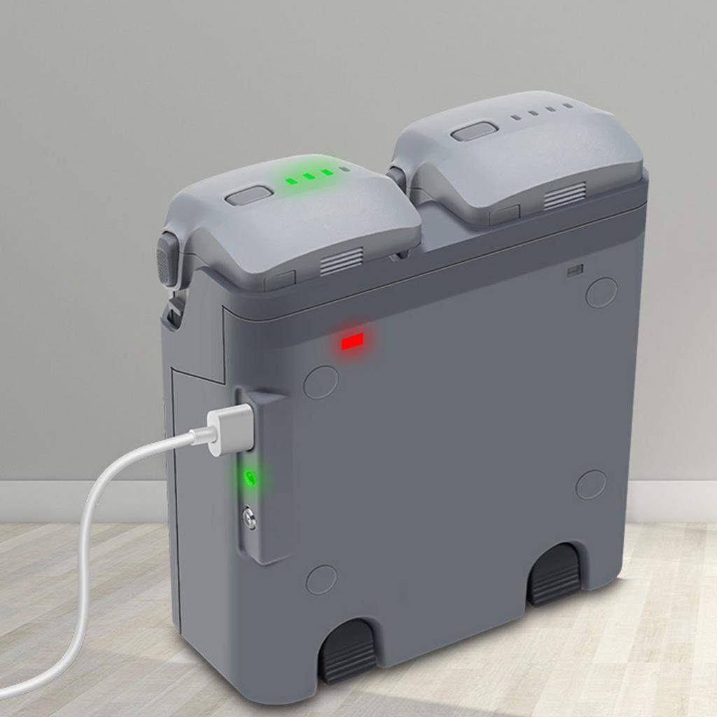 Зарядное устройство для аккумуляторов 2 слота Зарядный хаб для аккумуляторов Air 3 Индикаторы зарядки синий/зеленый 5В/9В/12В/15В-3А Выход