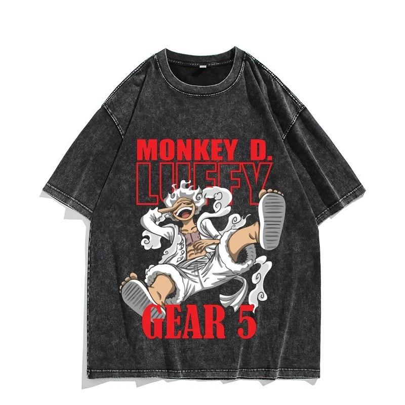 One Piece Luffy Gear 5 Anime Manga T-Shirt Tee Undershirt Cotton