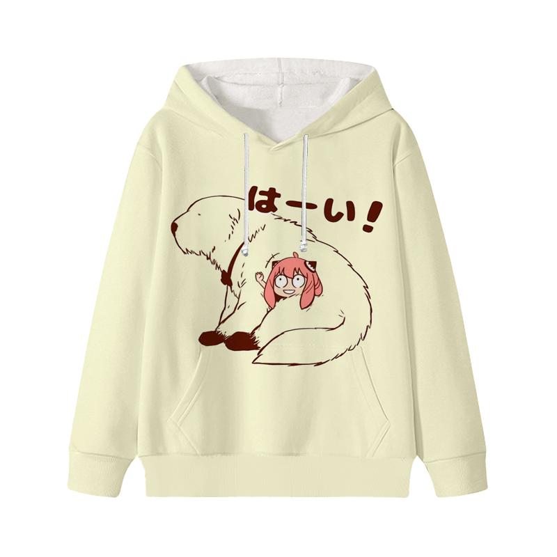 Spy X Family Hoodie Cartoon Anya Forger Pullover Loyor Yor Forger Boys Girls Personality Outfits Tops Children Gift Clothes