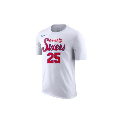 Мужская футболка Philadelphia 76ers Dri-Fit NBA с коротким рукавом, белая AT2400-102