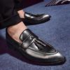 Мужская обувь Высококачественная искусственная кожа Мужские мокасины Обувь Винтаж кисточкой Мужские туфли-оксфорды без застежек на открытом воздухе Мокасины Homme
