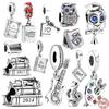 Sell Well S925 Sterling Silver Wise Owl Graduation Music Art Book Dangle Charm Beads Fit Original  Bracelet Jewelry Gift