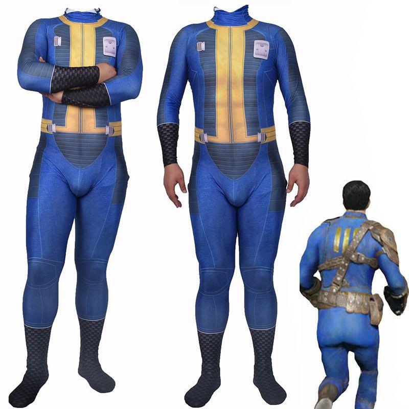 Аутентичный косплей выжившего из Fallout 4 Костюм-боди Найт из Убежища 111 на Хэллоуин