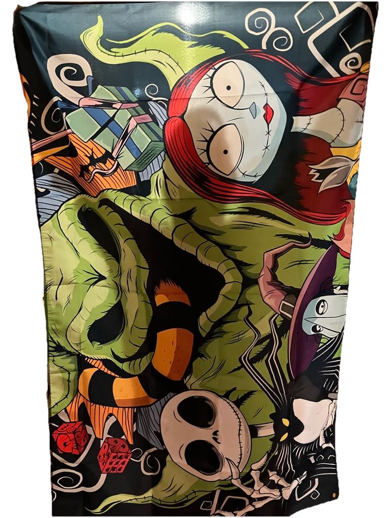 Nightmare Before Christmas Photo Backdrop Banner Halloween Party Decorations