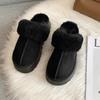 Fur Slippers Women Winter Plush Sandals  Luxury Slip On Platform Slides Female Thick Sole Designer Cotton Home Shoes