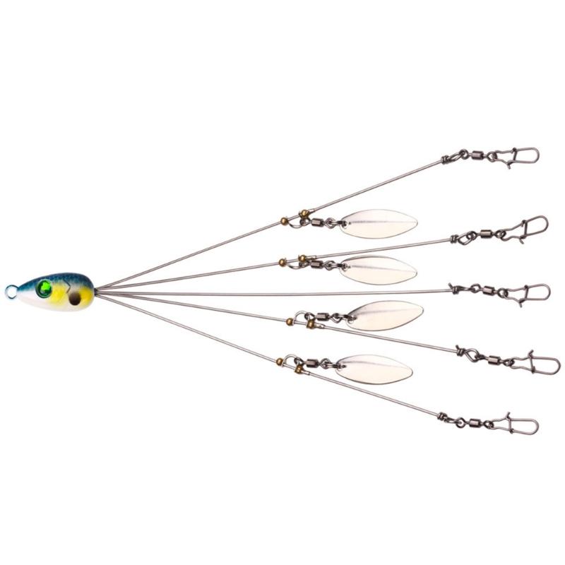 Рыболовные оснастки Umbrella Rigs 5-плечевые оснастки Набор с приманками Swimbait с 4 лепестками