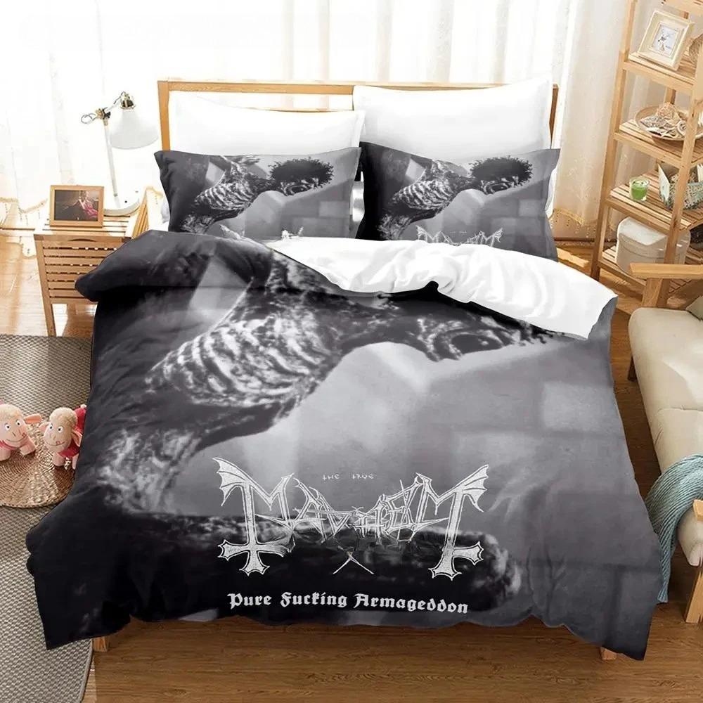 Mayhem Bedding Set Single Twin Full Queen King Size Bed Set Adult Boys Bedroom Duvet Cover Sets 3D Print Anime
